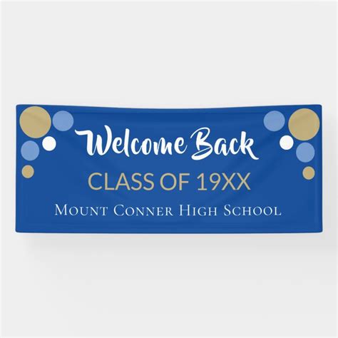 Popular Welcome Back Class Reunion Banner Zazzle