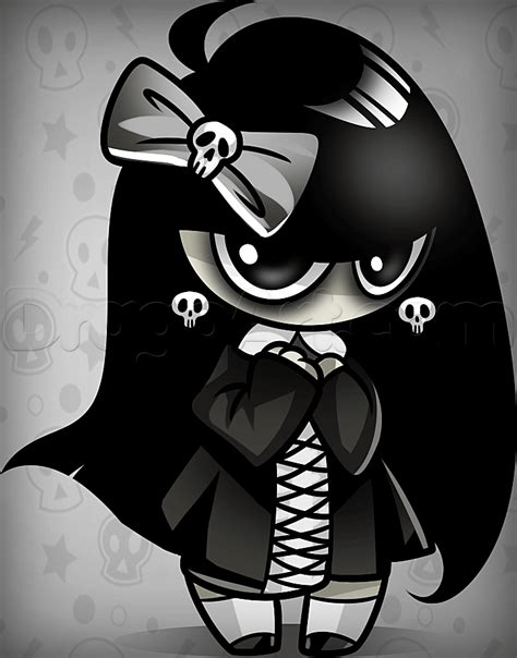 How To Draw A Gothic Chibi Step By Step Chibis Draw