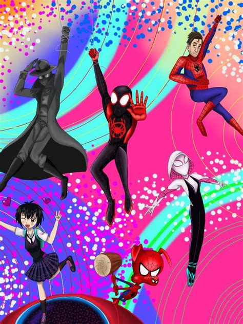 Spider Man Into The Spider Verse Poster By Whitemageoftermina On