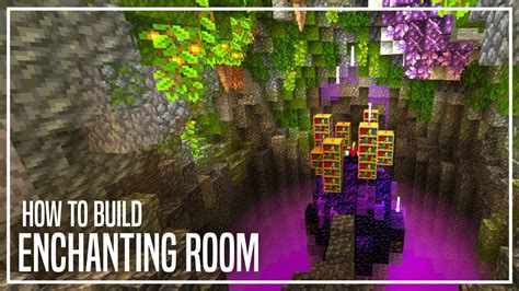 How To Build A Lush Cave Enchanting Room In Minecraft Youtube