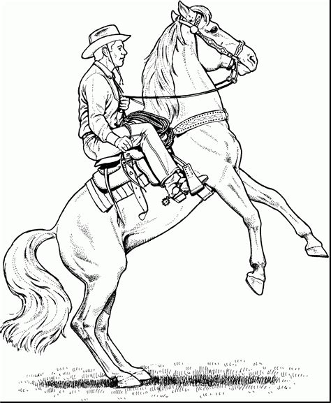 Western Horse Coloring Pages At Free Printable