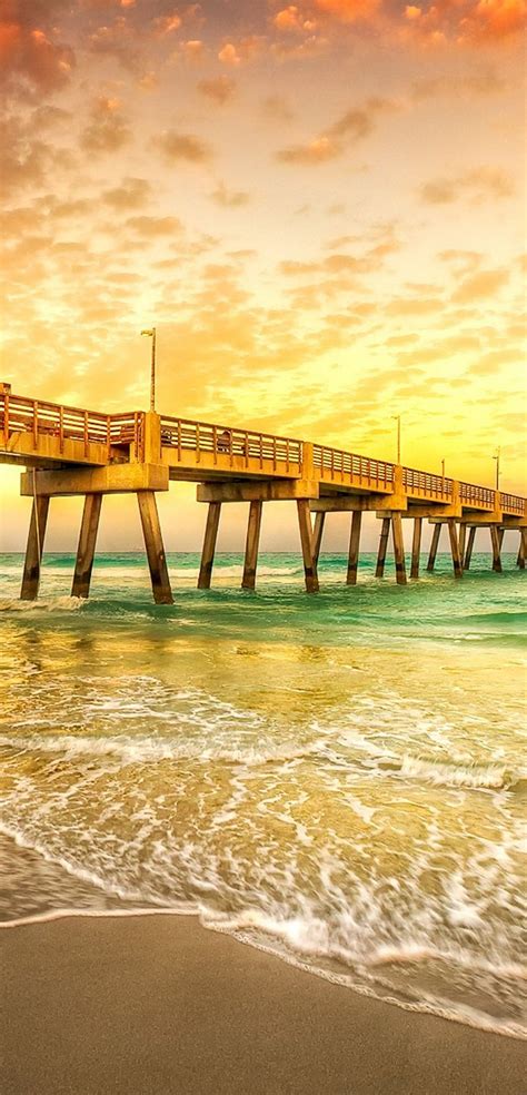 Water Sunset Sunrise Ocean Bridges 1080x2244