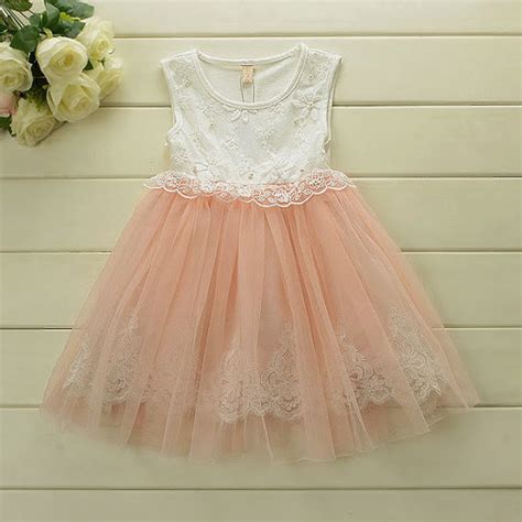 Blush Pink And Ivory Tulle Lace Girl Dress Flower Girl Wedding Dress