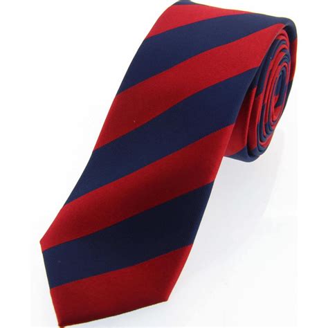 Soprano Accessories Red And Navy Striped Skinny Pediwear Accessories
