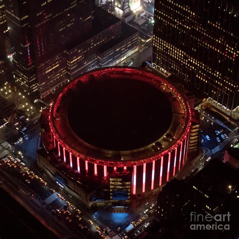 Madison Square Garden Aerial Photograph By David Oppenheimer Fine Art