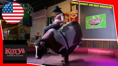 Now This Chic Can Ride A Serious Cowgirl Lady Bull Riding At Miss Kittys Youtube