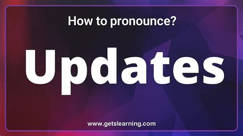 How To Pronounce Updates In English Correctly Common Word Youtube