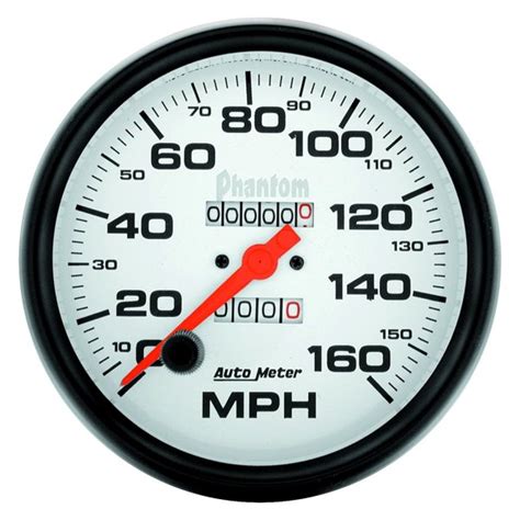 Auto Meter® 5895 Phantom Series 5 Speedometer Gauge 0 160 Mph