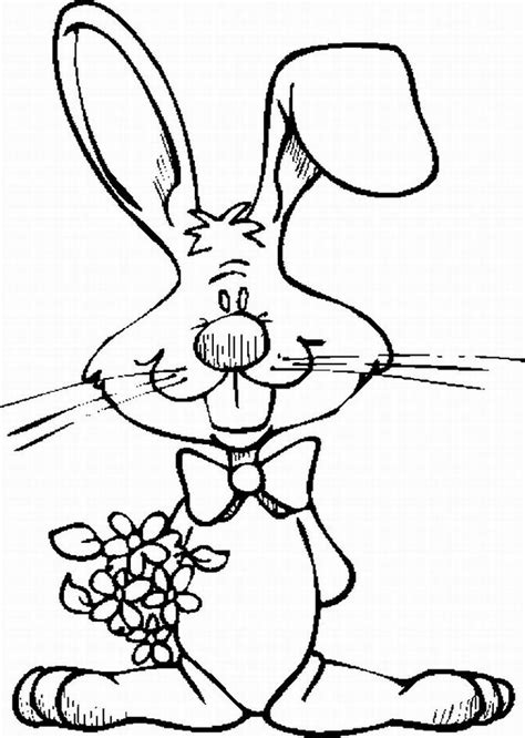 easter colouring easter bunny colouring  page
