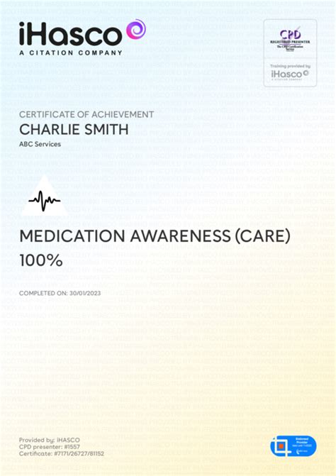 Medication Awareness Training For Carers And Nurses Ihasco