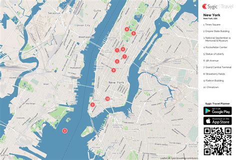 New York Printable Tourist Map Sygic Travel