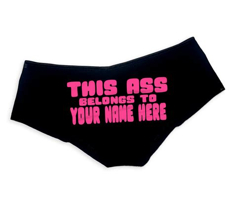 custom personalized this ass belongs to panties sexy funny bachelorett nystash
