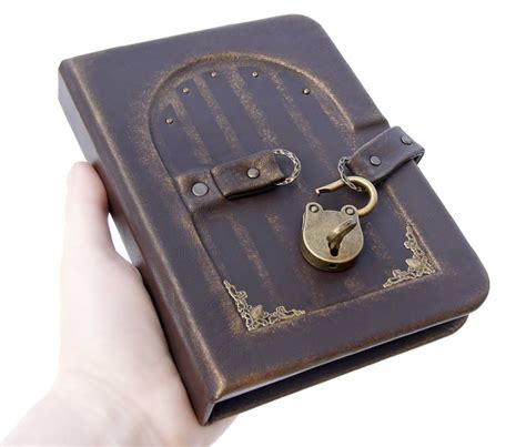 Personalized Leather Journal With Lock And Key