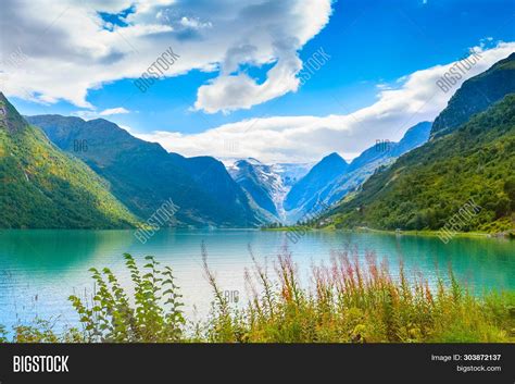 Norwegian Landscape Image And Photo Free Trial Bigstock