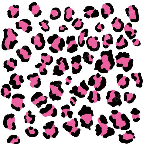 Pink Hand Drawn Cartoon Leopard Print Element Material Leopard Material Pink Leopard Print