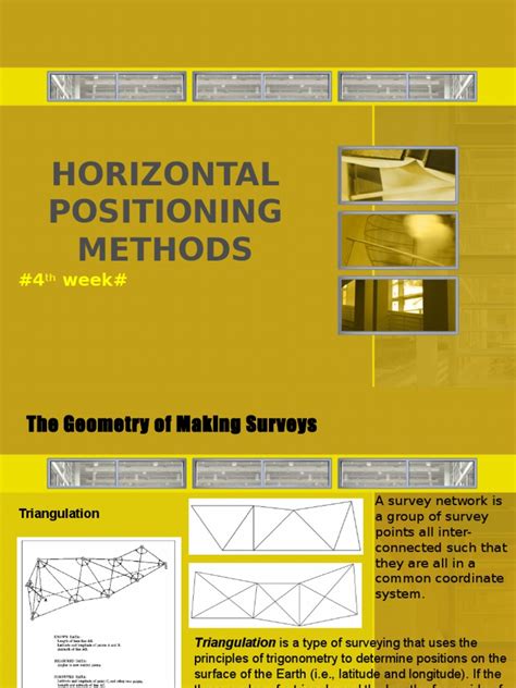 Horizontal Positioning Methods