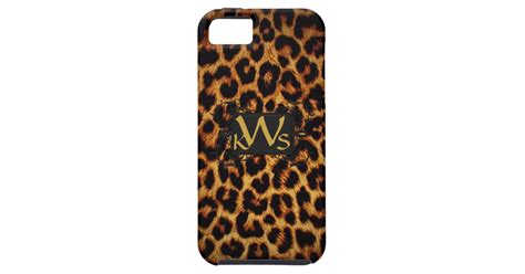 Monogrammed Leopard Print Iphone Case
