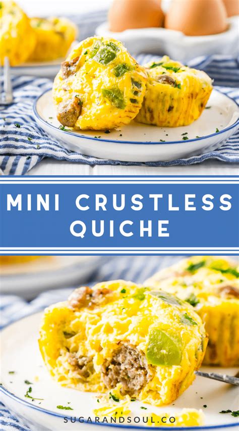 Crustless Mini Quiche Recipe Sugar And Soul