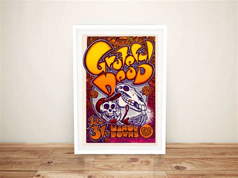 Grateful Dead Rock And Roll Poster 1982 Canvas Art
