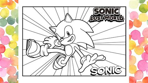 Sonic The Hedgehog Coloring Pages Sonic Lost World Coloring Pages