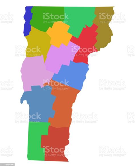 Map Of Vermont Stock Illustration Download Image Now Cartography