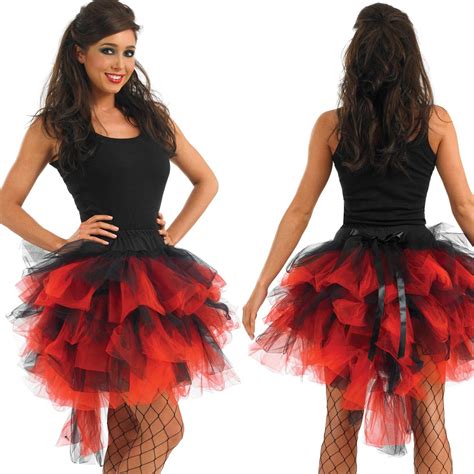 Ladies Burlesque Tutu Womens Sexy Moulin Rouge Dancer Fancy Dress