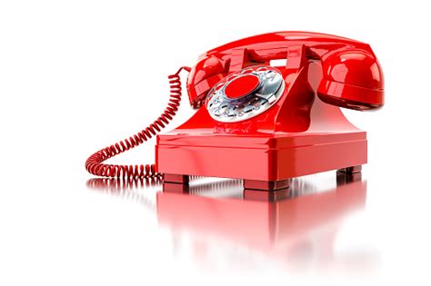 Old Red Dialup Phone Stock Photo Download Image Now Antique