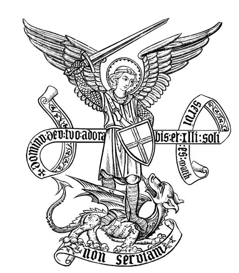 Woodcuts Engravings And Illustrations St Michael Saint Michael