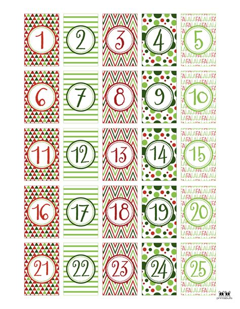 Christmas Numbers Printabulls Printabulk