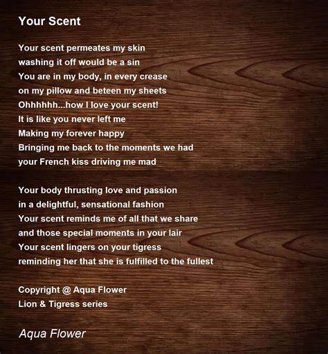 Your Scent - Your Scent Poem by Aqua Flower