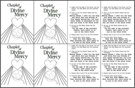 Divine Mercy Chaplet For Kids Printable Tedy Printable Activities