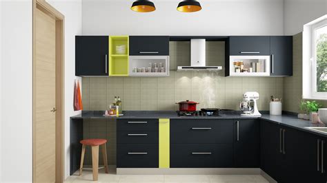 South Indian L Shaped Modular Kitchen Designs - Sample Product Tupperware