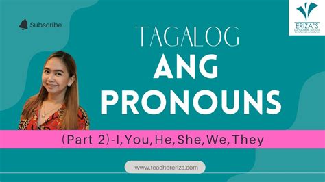 Learn Tagalog Pronouns Ang Part 2 I You He She We They Youtube