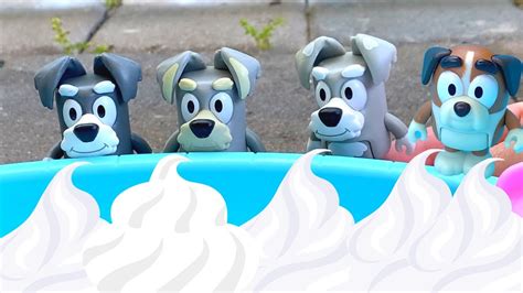 Bluey Winton And The Terriers Get Messy In Shaving Cream Bluey