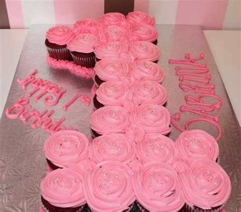 Image Result For Cupcake Layout 1 Year Old 1st Birthday Cupcakes