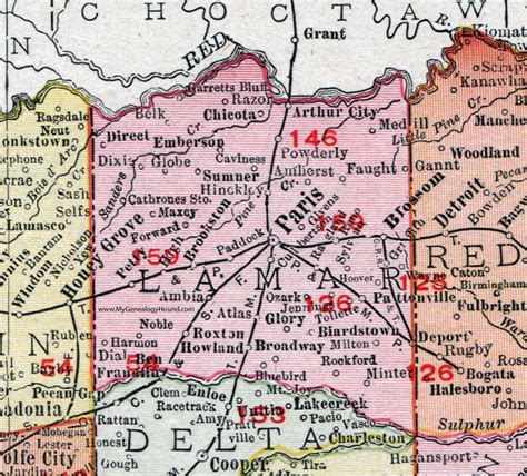 Lamar County Map Lamar Geology Deq