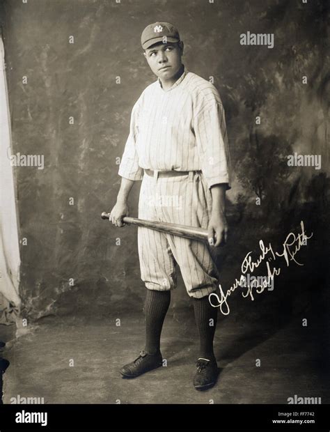 George H Ruth Nbabe Ruth In A Publicity Photograph