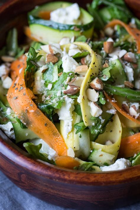 10 Minute Veggie Ribbon Salad Recipe The Wanderlust Kitchen
