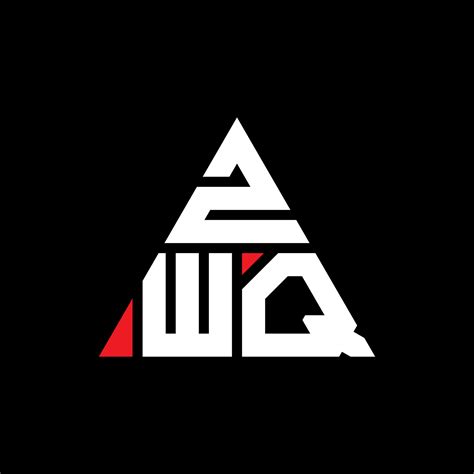 Zwq Triangle Letter Logo Design With Triangle Shape Zwq Triangle Logo