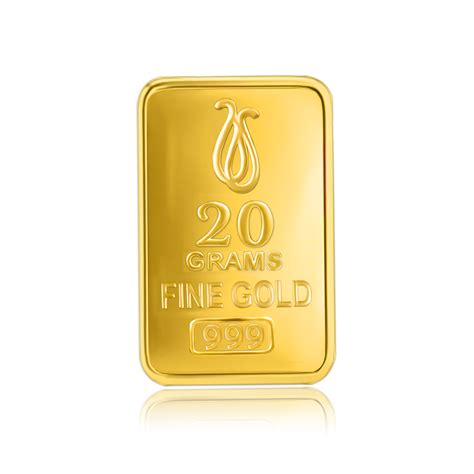 24k 20g 999 Pure Gold Bar