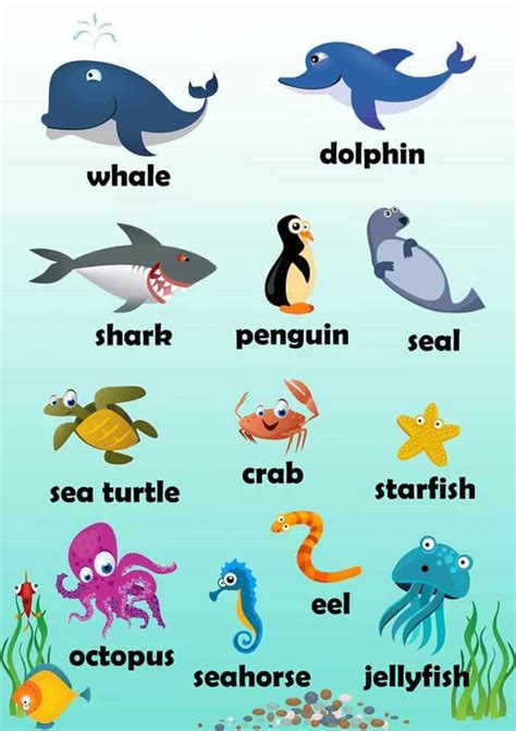 Visual Dictionary Animals In English Eslbuzz Learning