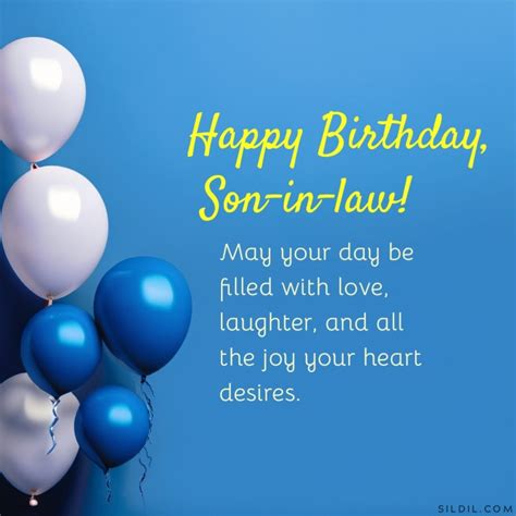 Birthday Wishes For Son In Law Messages And Quotes