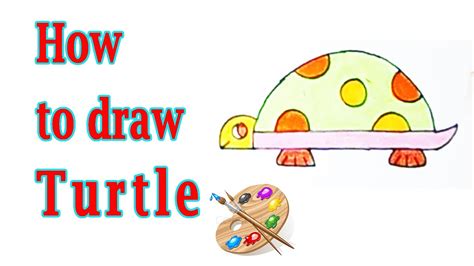 How To Draw Turtle How To Draw Turtle Easy For Kids Art Academy