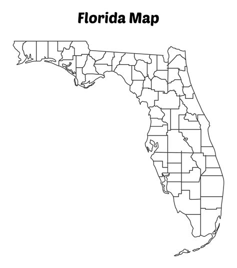 10 Best Florida State Map Printable Pdf For Free At P