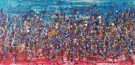 Jackson Pollock Style Acrylic Painting O Painting By Myart Artmajeur