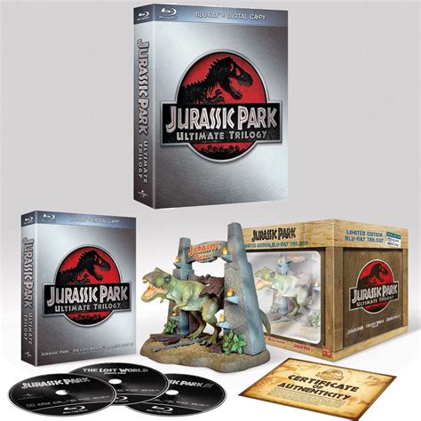 Jurassic Park Ultimate Blu Ray Dvd Trilogy And Limited Edition Blu Ray Set Universal
