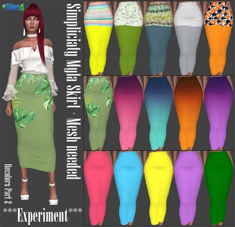 Sims 4 Ccs The Best Clothing Recolors By Experiment