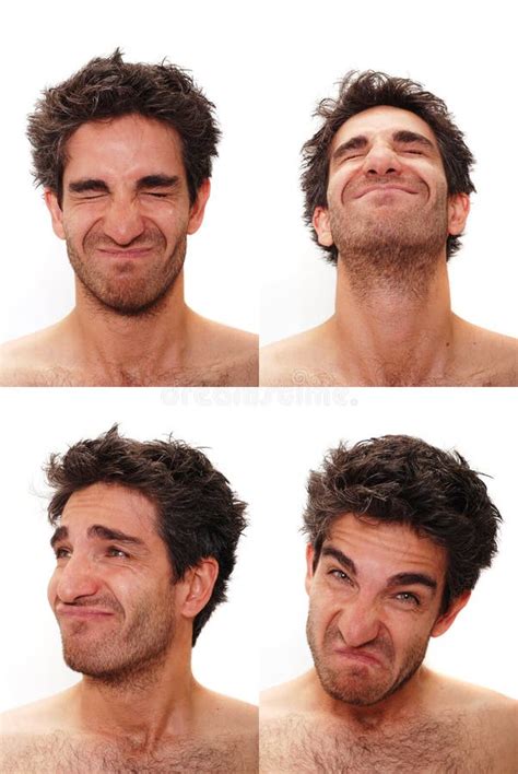 Multiple Male Facial Expressions Stock Image Image Of Isolated Sense 7469517