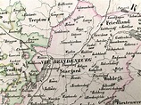Antique 1855 Grand Duchy of Mecklenburg-Schwerin Map from Sohr | Etsy