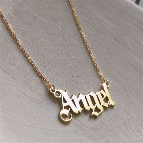 Custom Name Necklace By Sunecklace Dainty Name Necklace Etsy